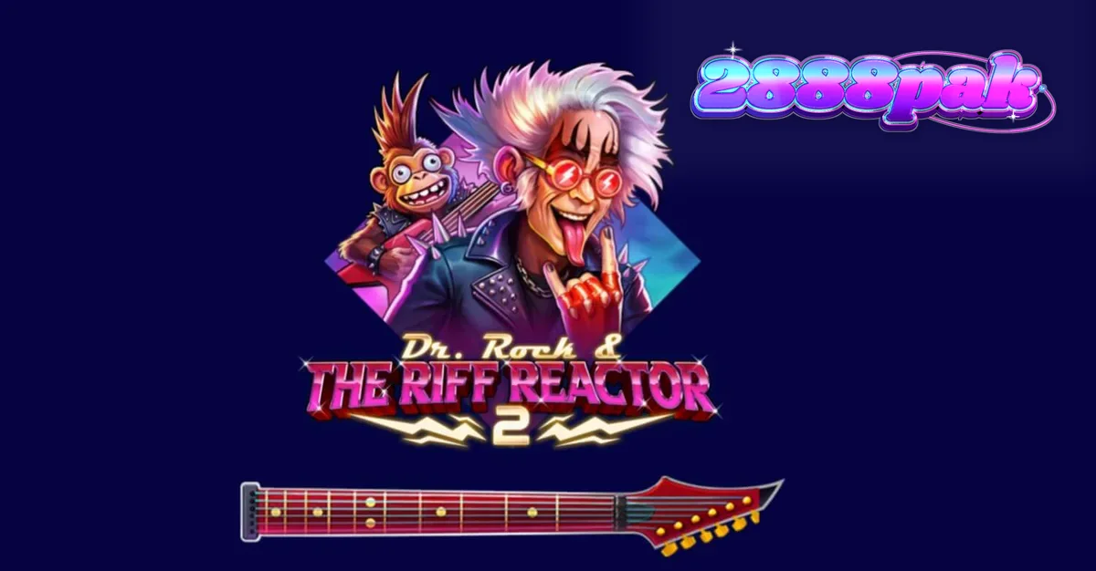 Dr. Rock & the Riff Reactor 2 سلاٹ گیم کا ایک منظر